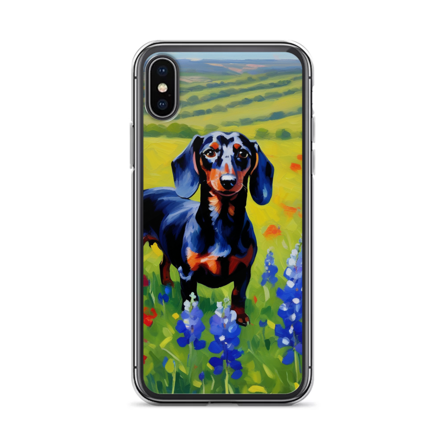 PugMug Custom Black Dachshund iPhone Case