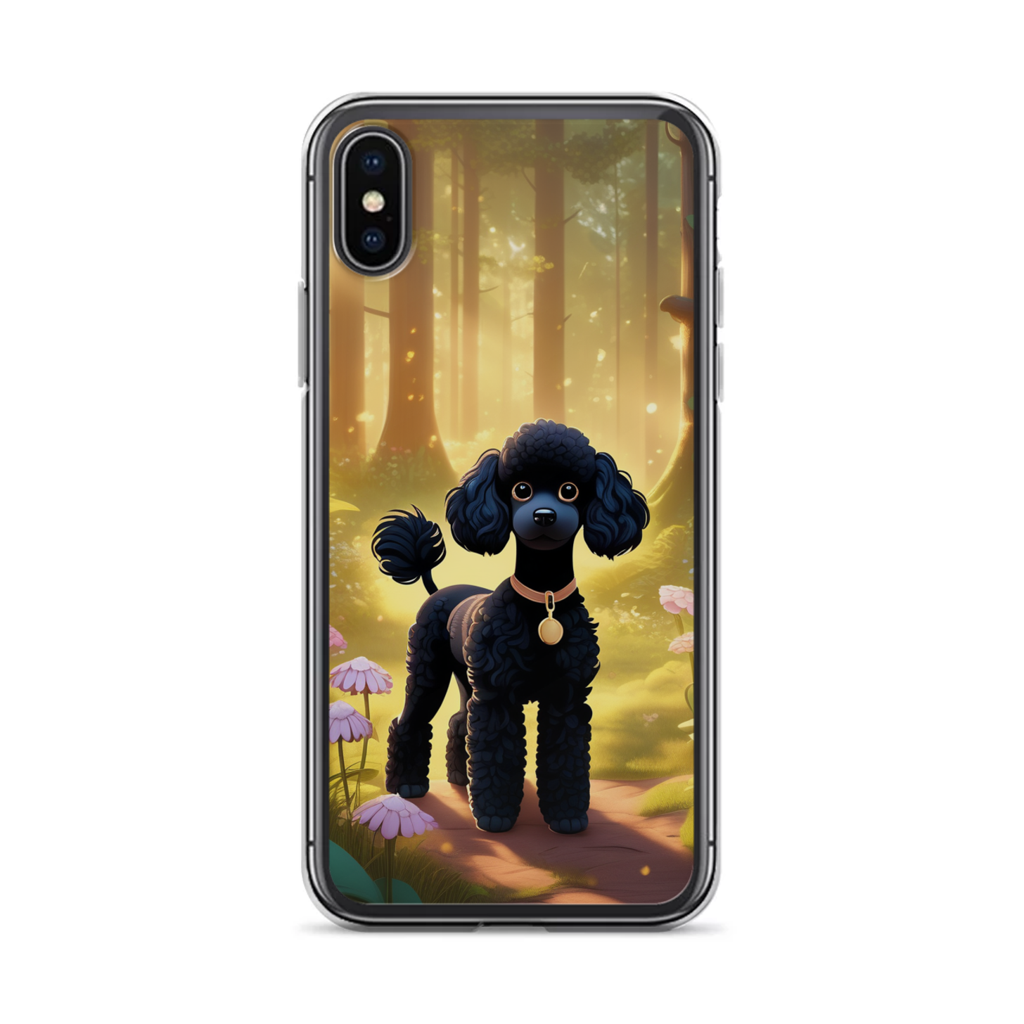 PugMug Custom Black Poodle iPhone Case