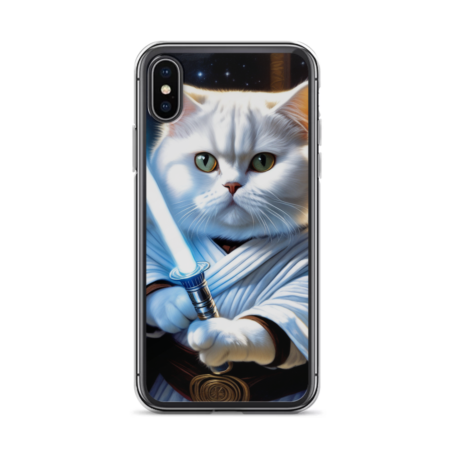 PugMug Custom White British Shorthair Cat iPhone Case