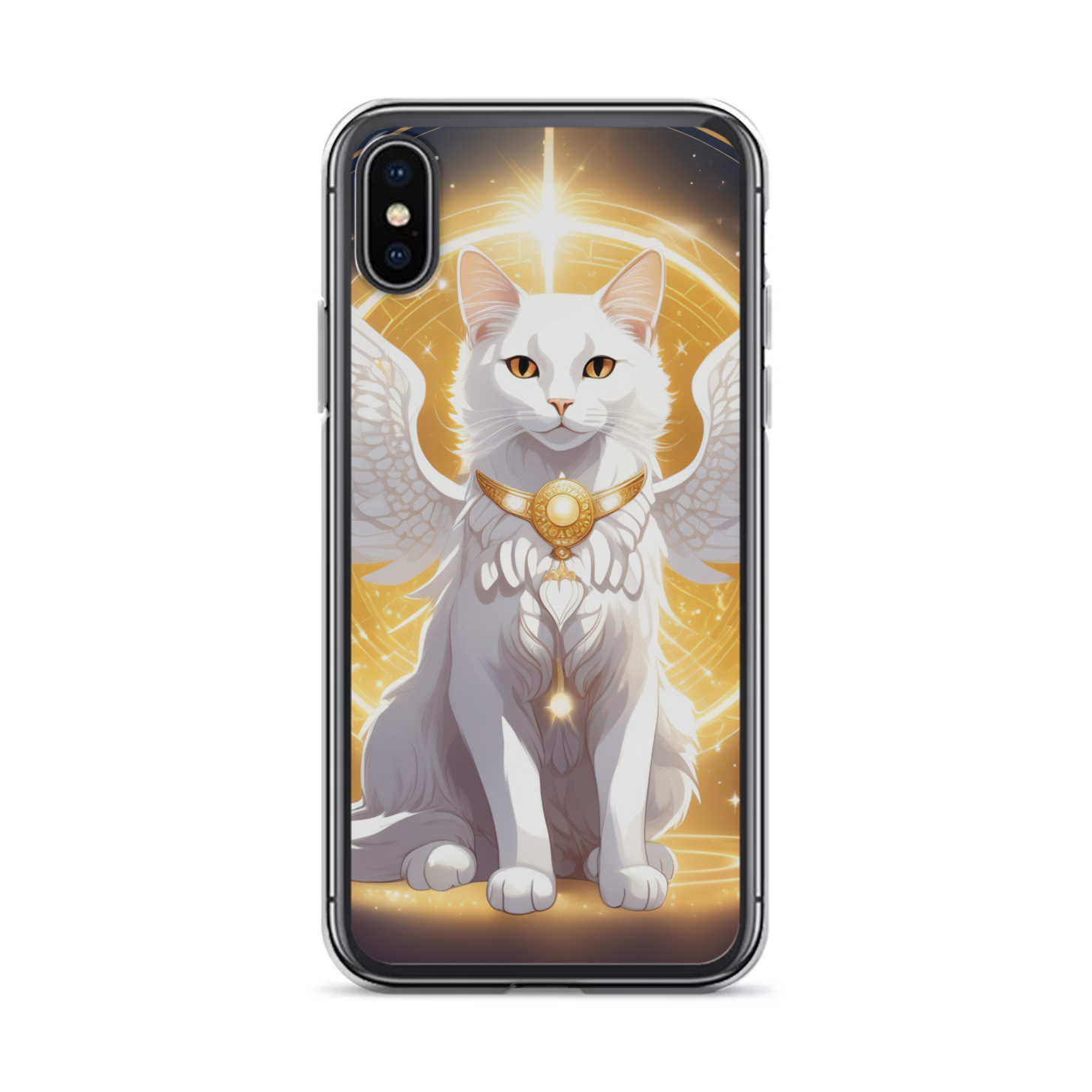 PugMug Custom White Companion Cat iPhone Case
