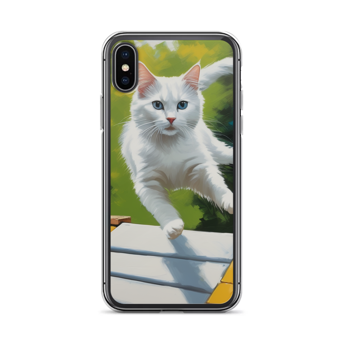 PugMug Custom White Companion Cat iPhone Case