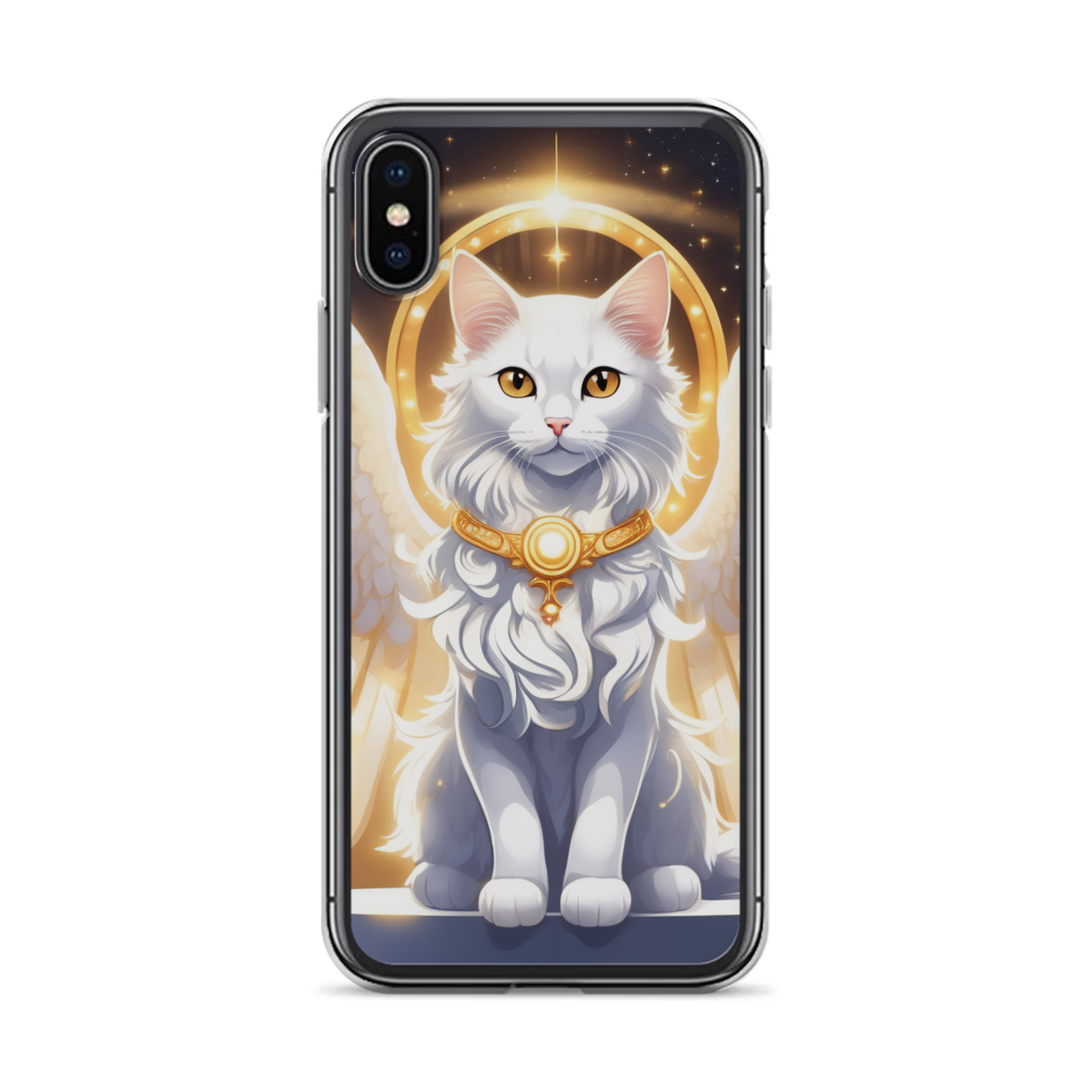 PugMug Custom White Companion Cat iPhone Case
