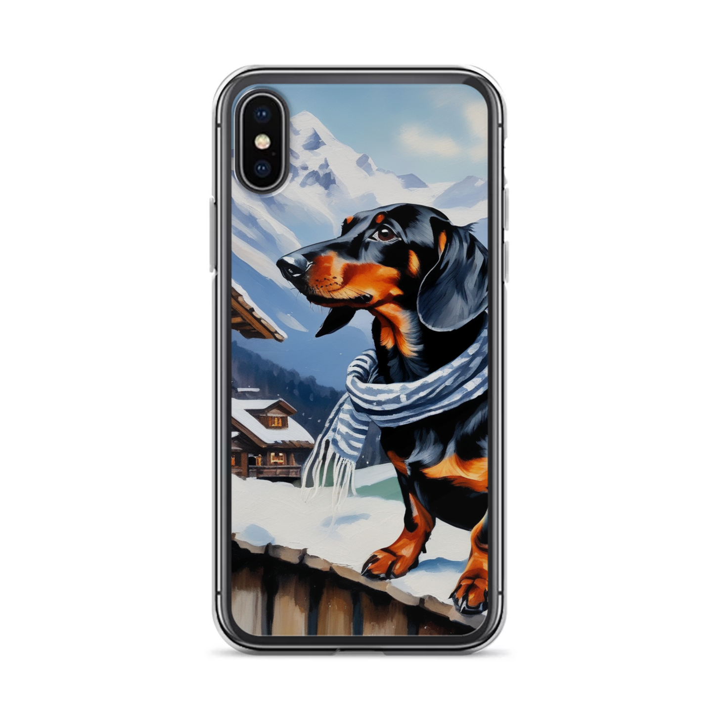 PugMug Custom Black Dachshund iPhone Case