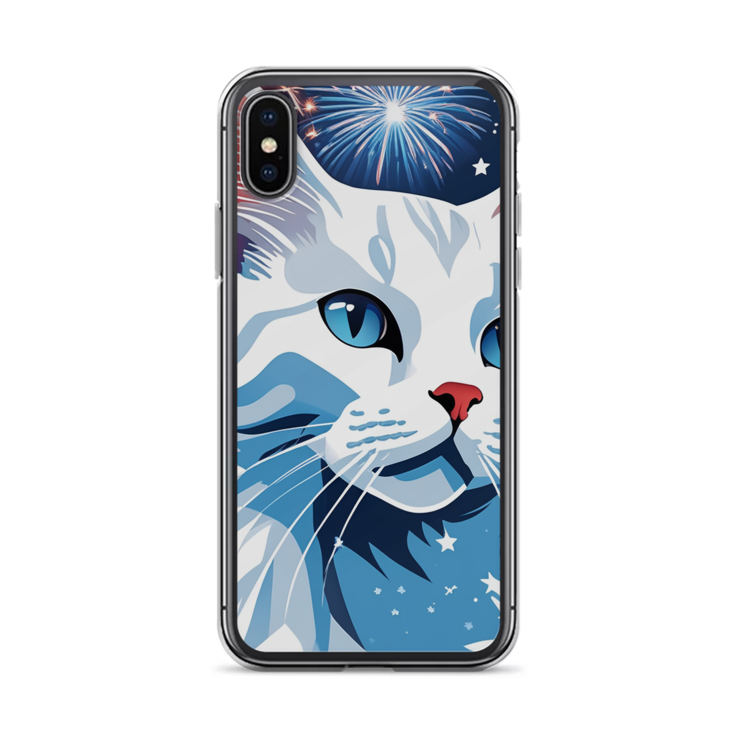 PugMug Custom White Companion Cat iPhone Case