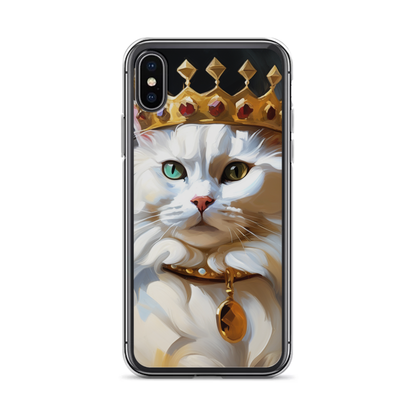 PugMug Custom White Companion Cat iPhone Case