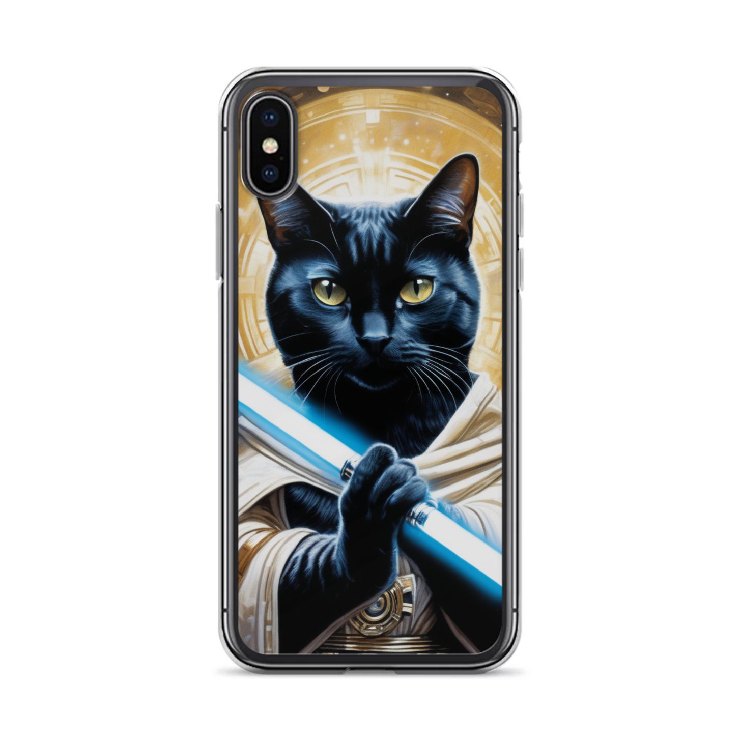 PugMug Custom Black American Shorthair Cat iPhone Case