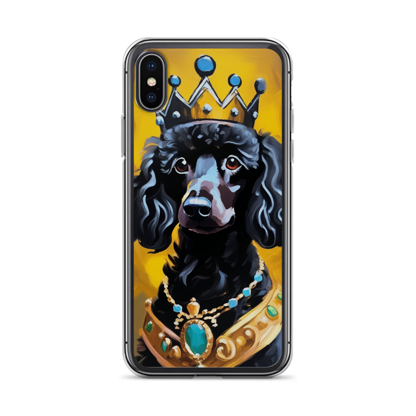 PugMug Custom Black Poodle iPhone Case