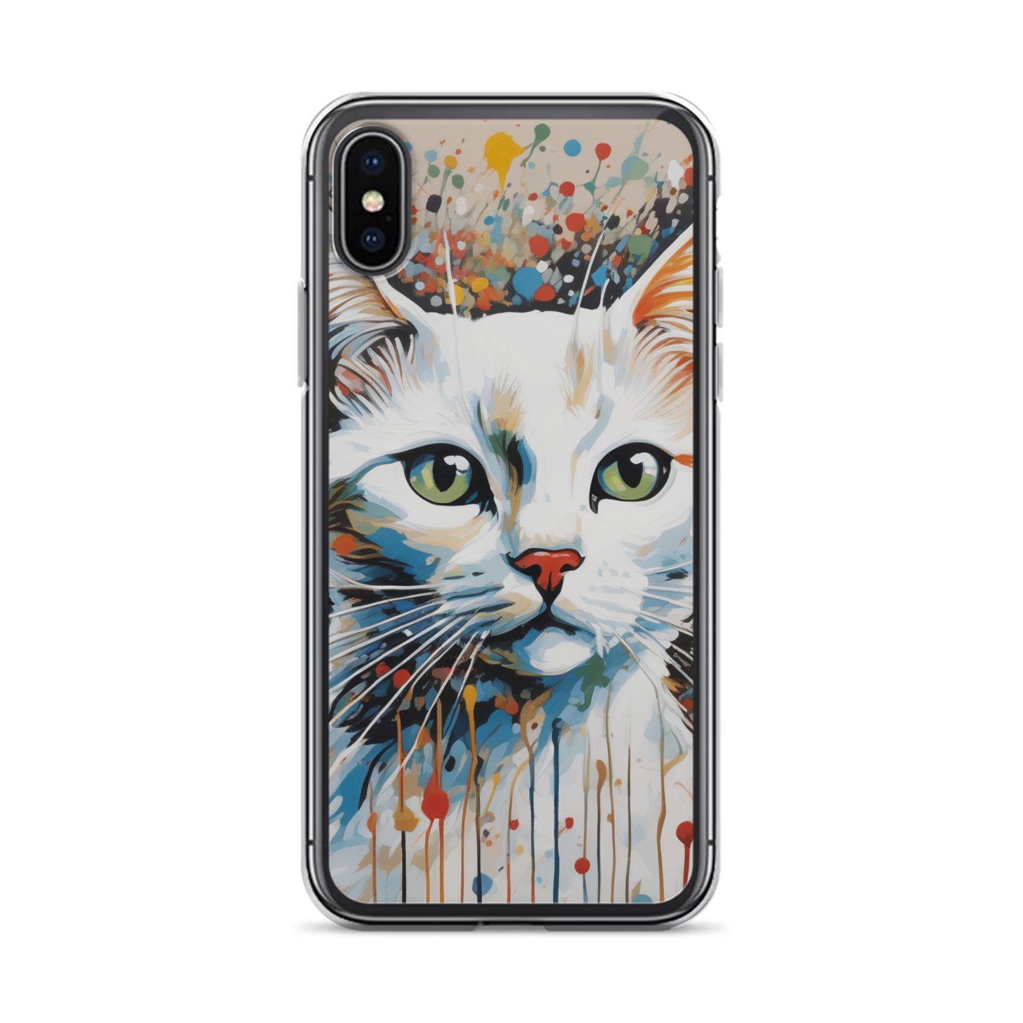 PugMug Custom White Companion Cat iPhone Case