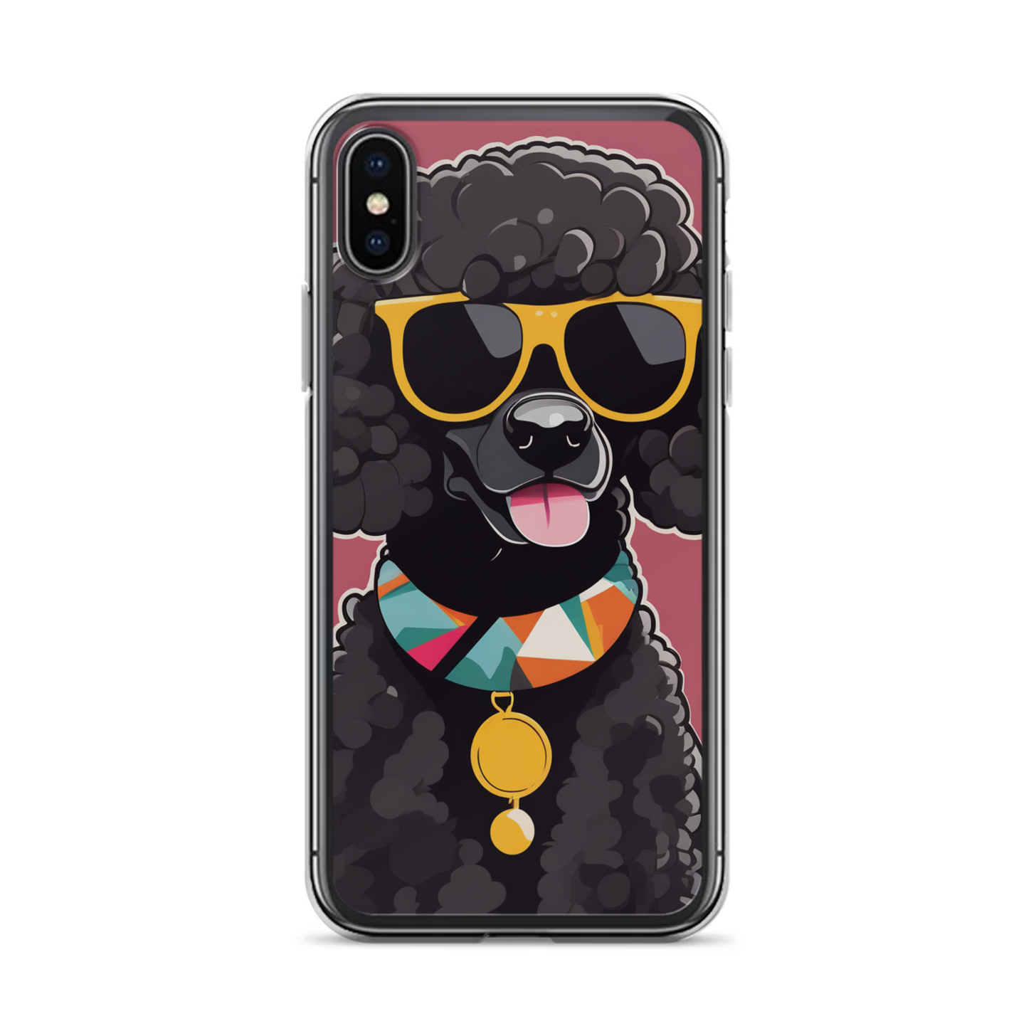 PugMug Custom Black Poodle iPhone Case