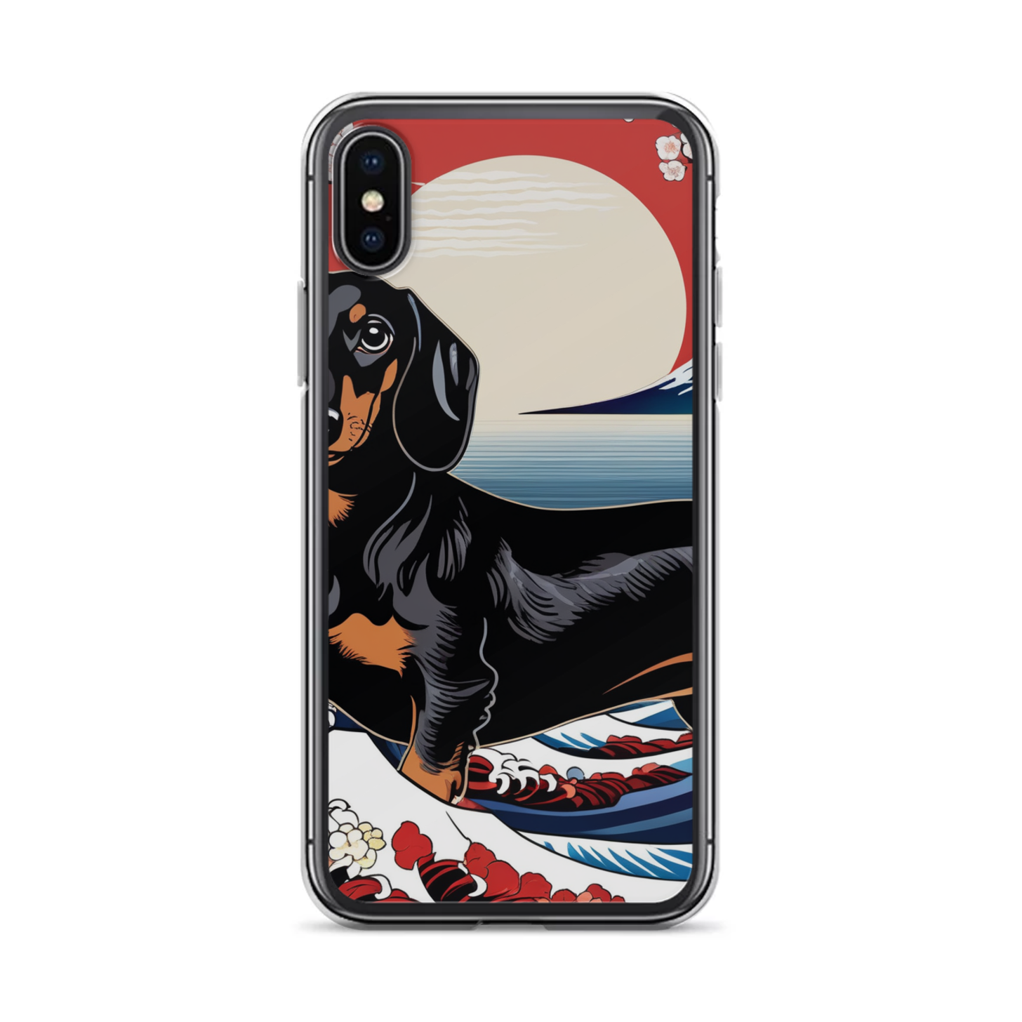PugMug Custom Black Dachshund iPhone Case