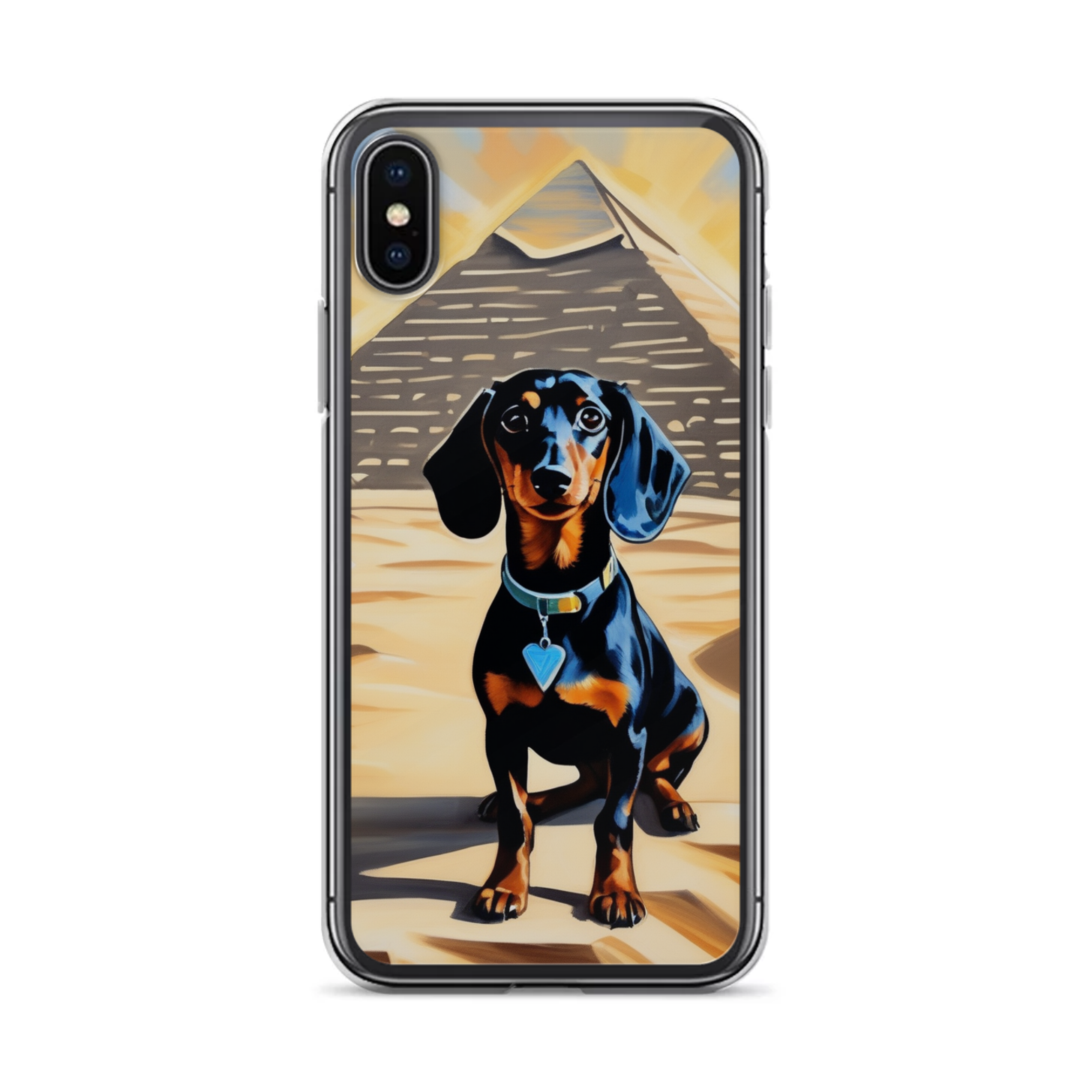 PugMug Custom Black Dachshund iPhone Case