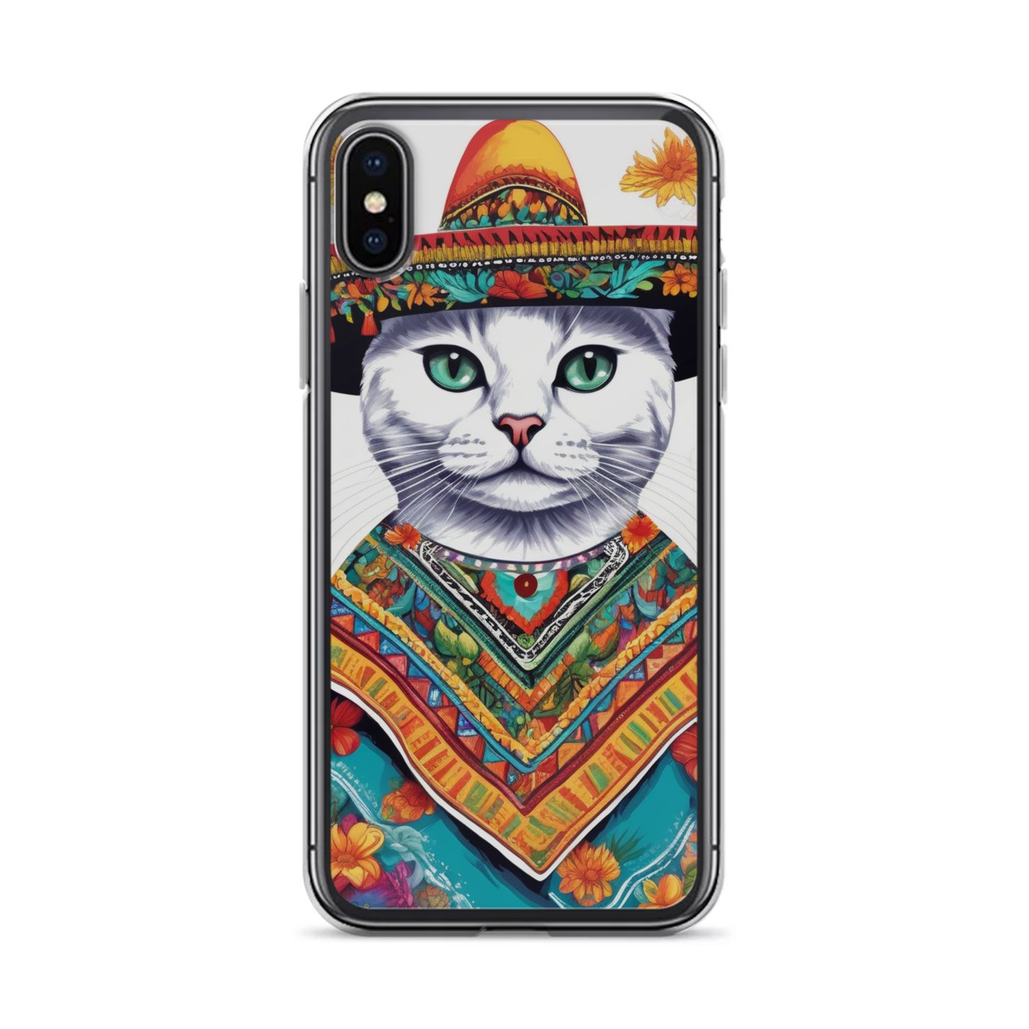 PugMug Custom White Companion Cat iPhone Case