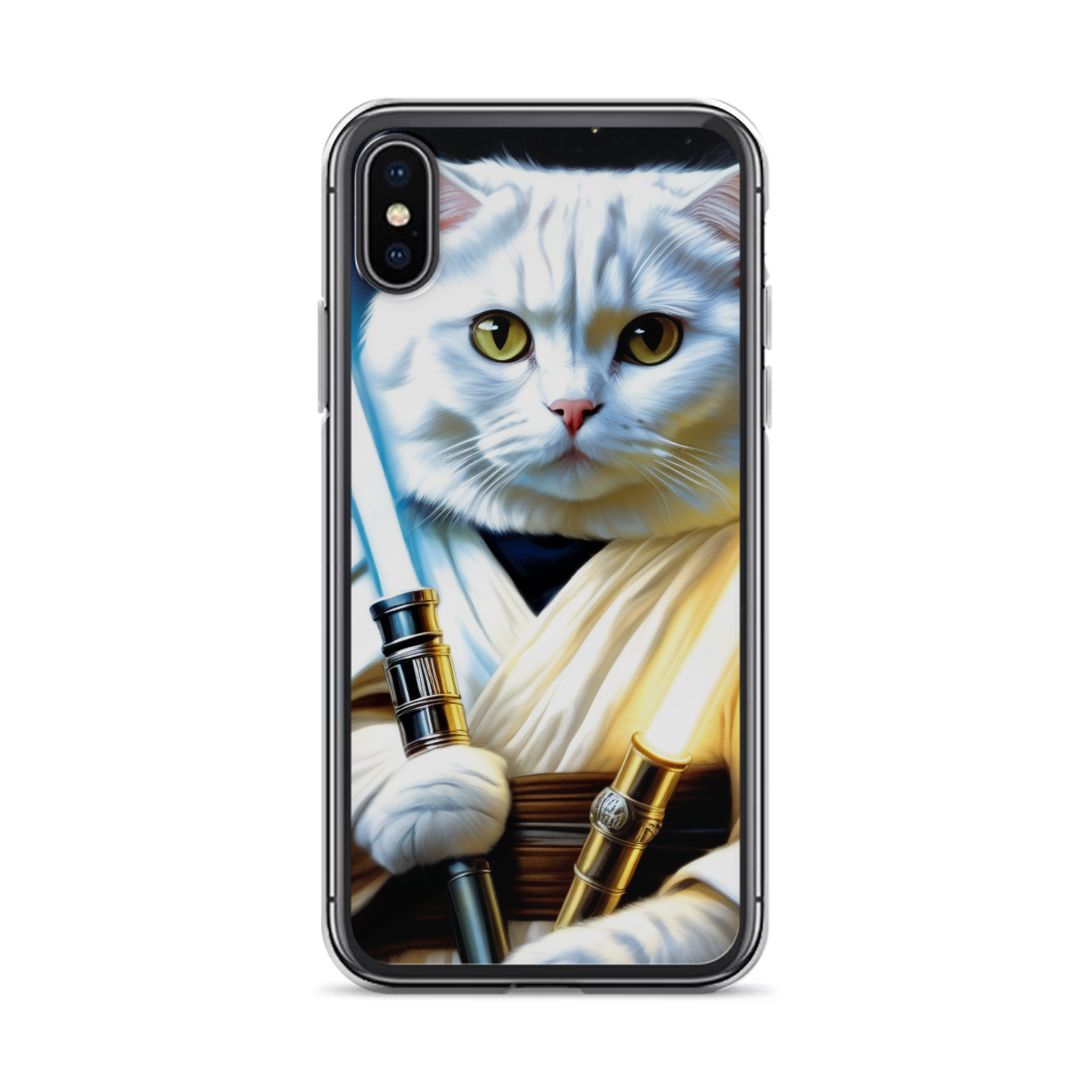 PugMug Custom White Scottish Fold Cat iPhone Case