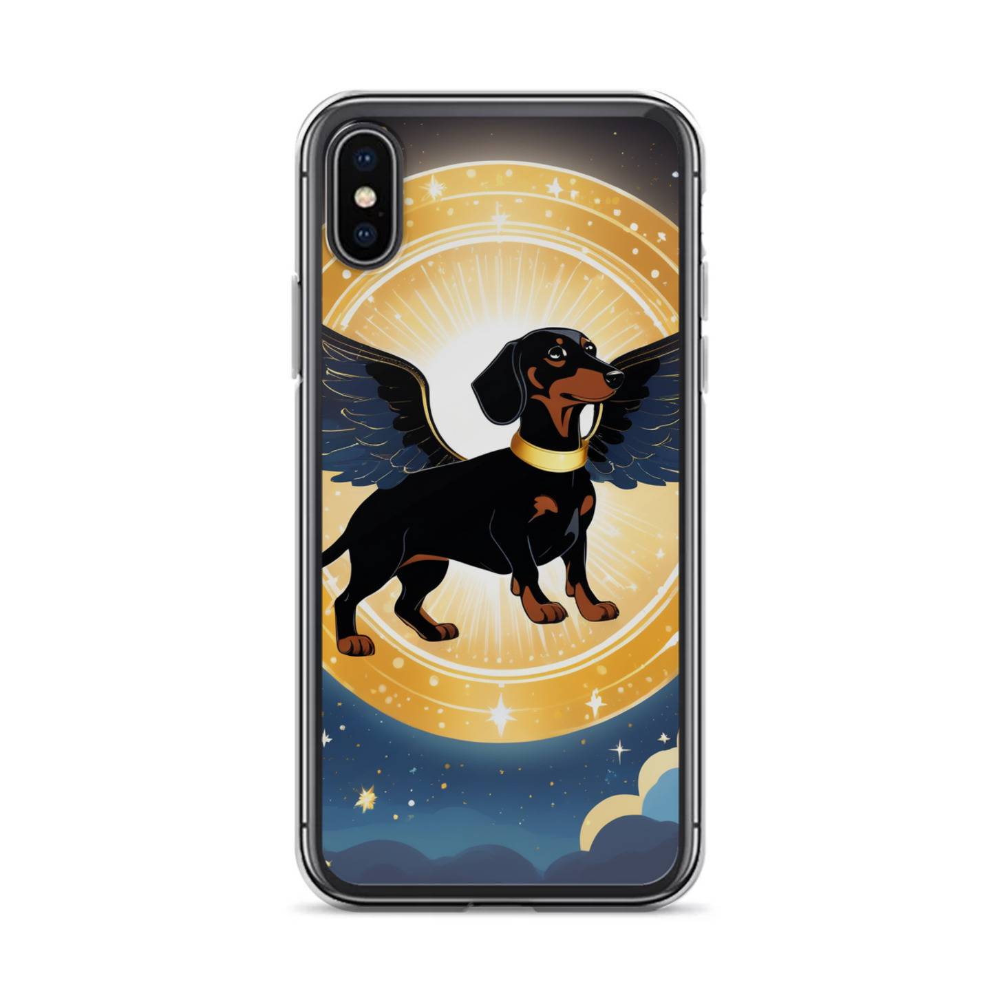 PugMug Custom Black Dachshund iPhone Case