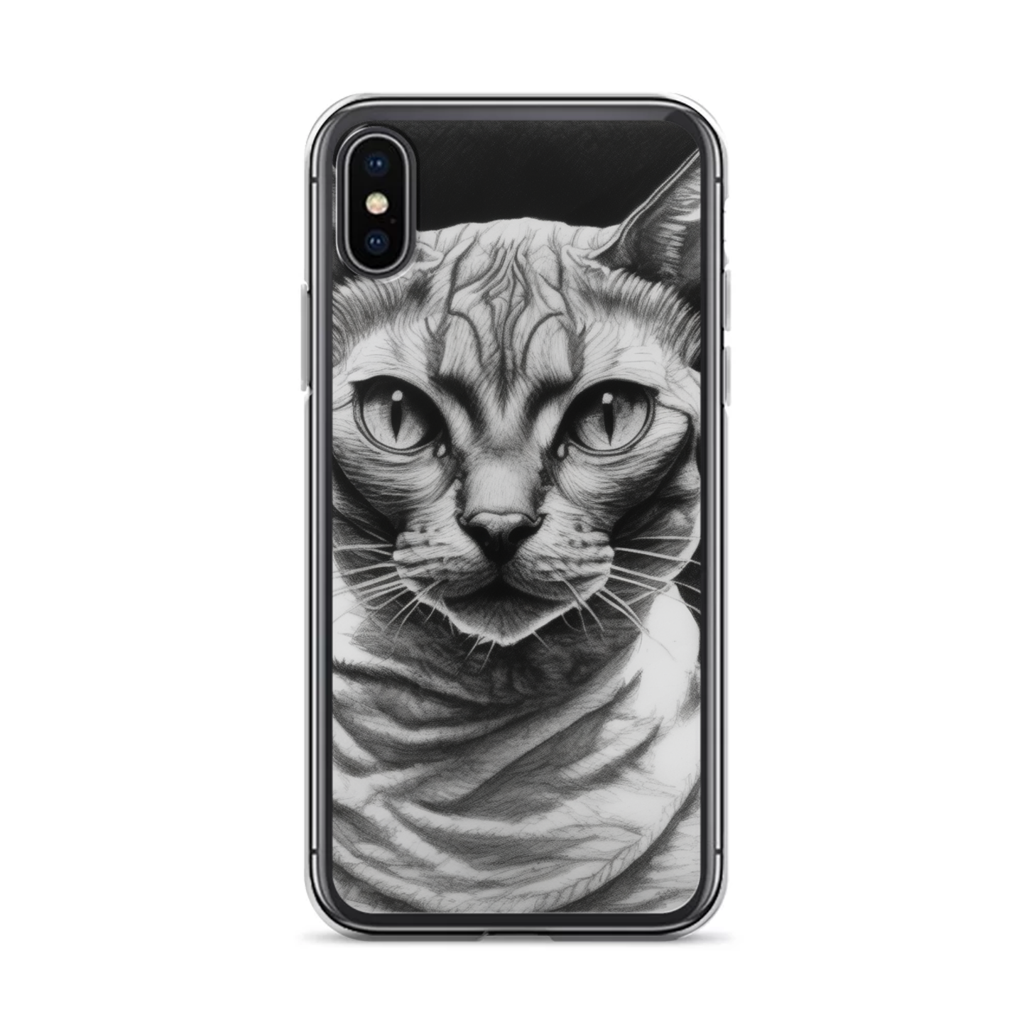 PugMug Custom Tabby Devon Rex Cat iPhone Case