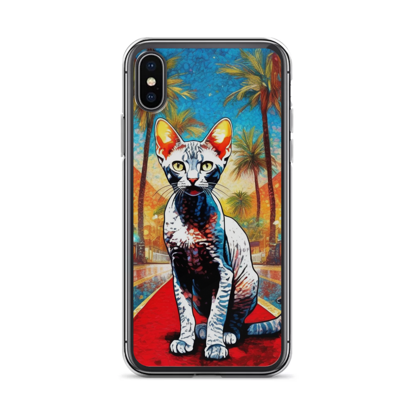 PugMug Custom Tabby Devon Rex Cat iPhone Case