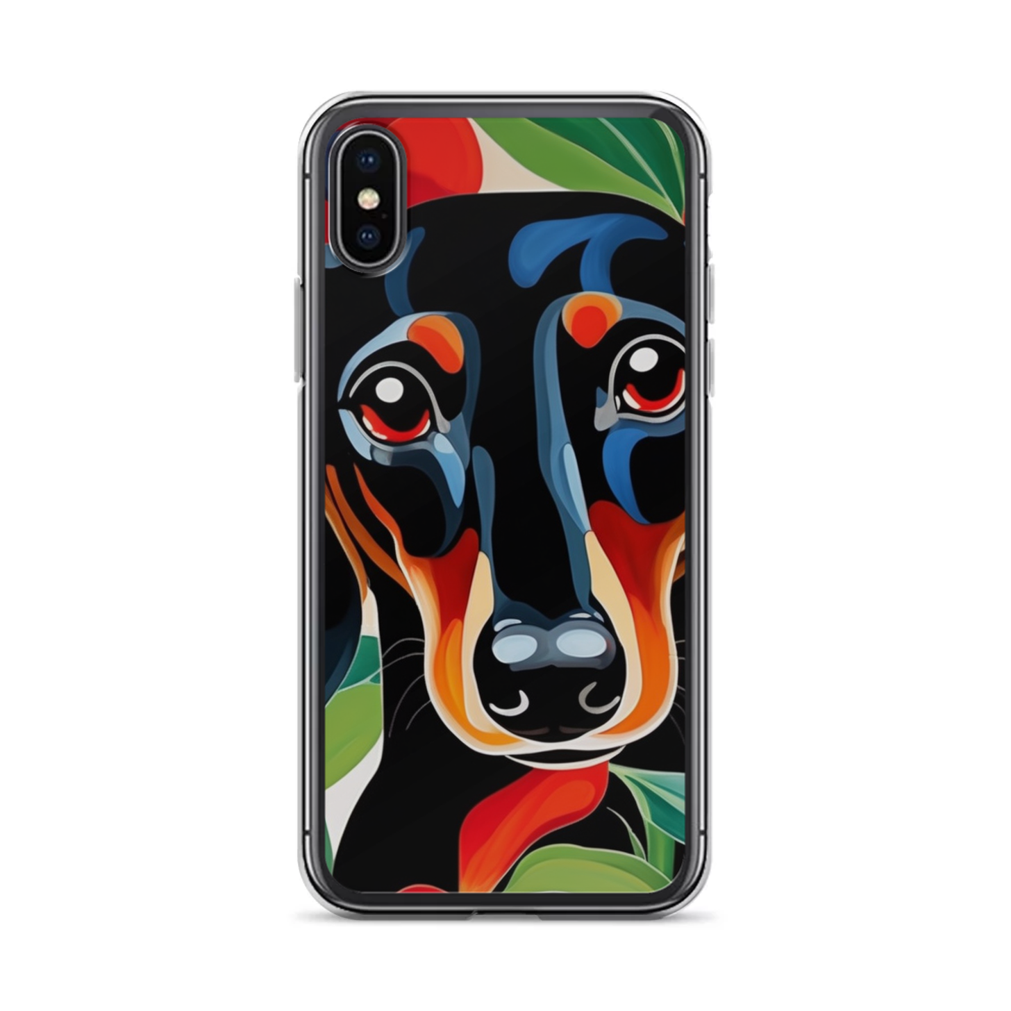 PugMug Custom Black Dachshund iPhone Case