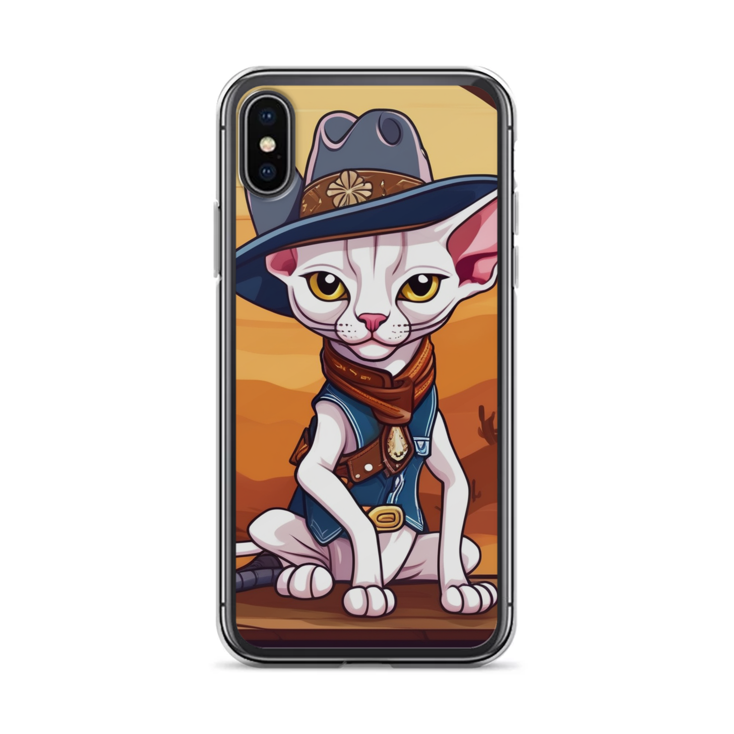PugMug Custom White Sphynx Cat iPhone Case