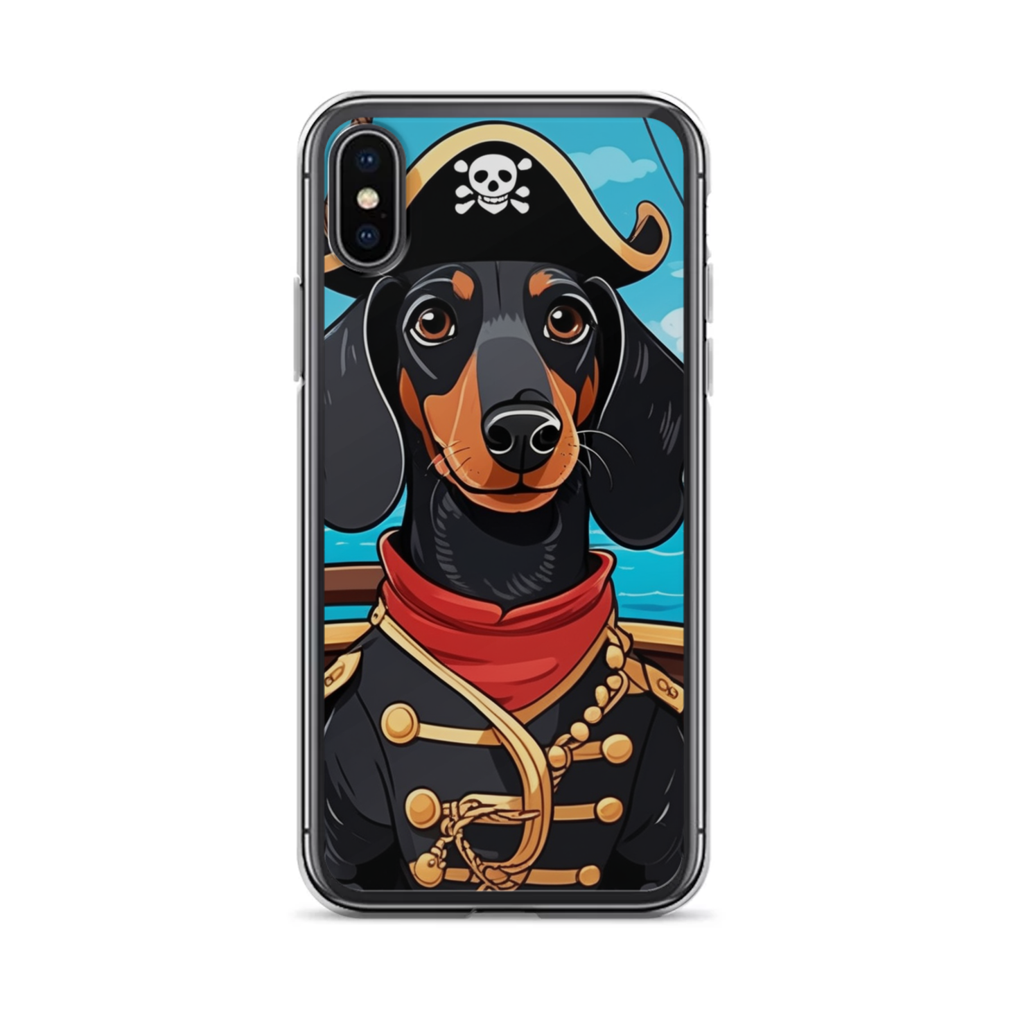 PugMug Custom Black Dachshund iPhone Case