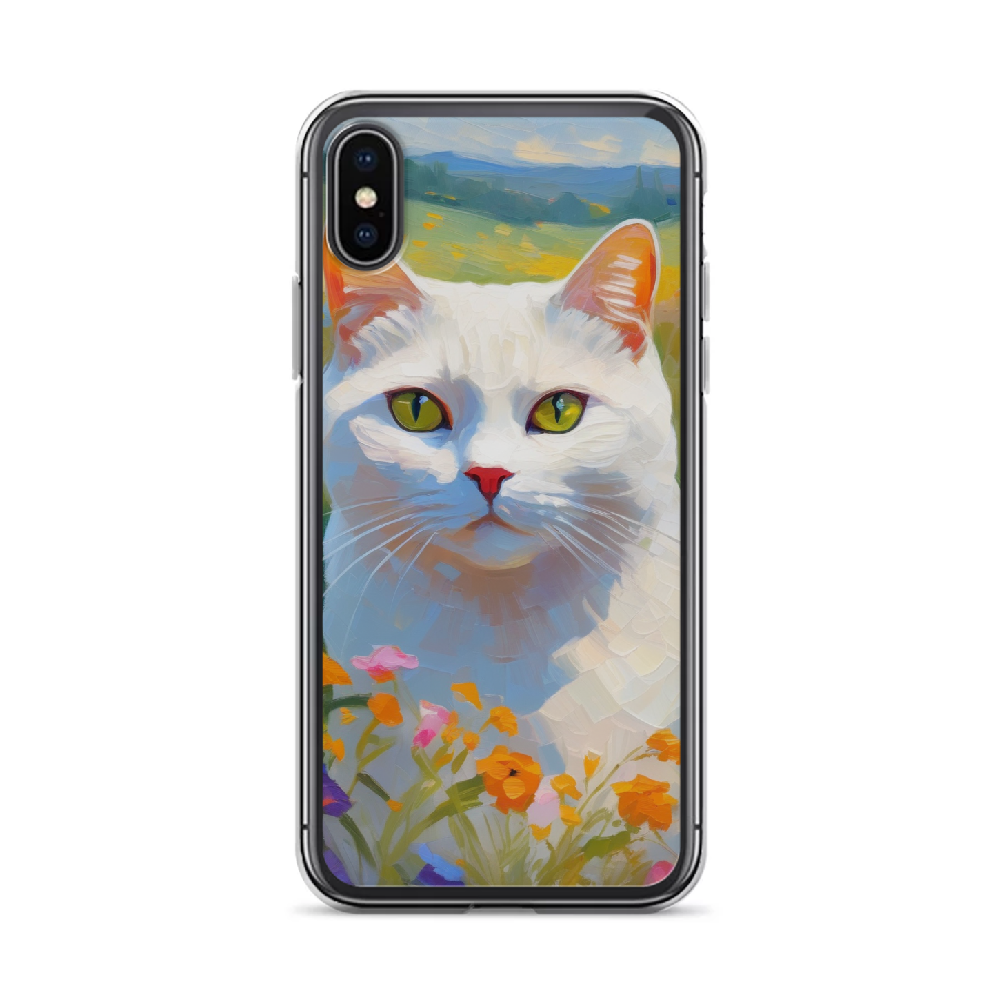 PugMug Custom White British Shorthair Cat iPhone Case