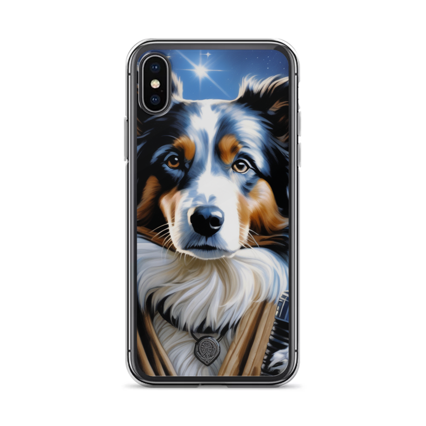 PugMug Custom Blue Merle Border Collie iPhone Case