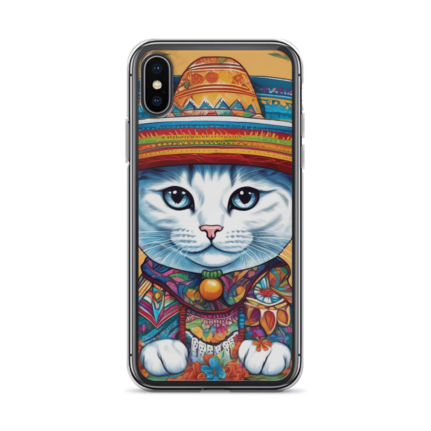PugMug Custom White Companion Cat iPhone Case