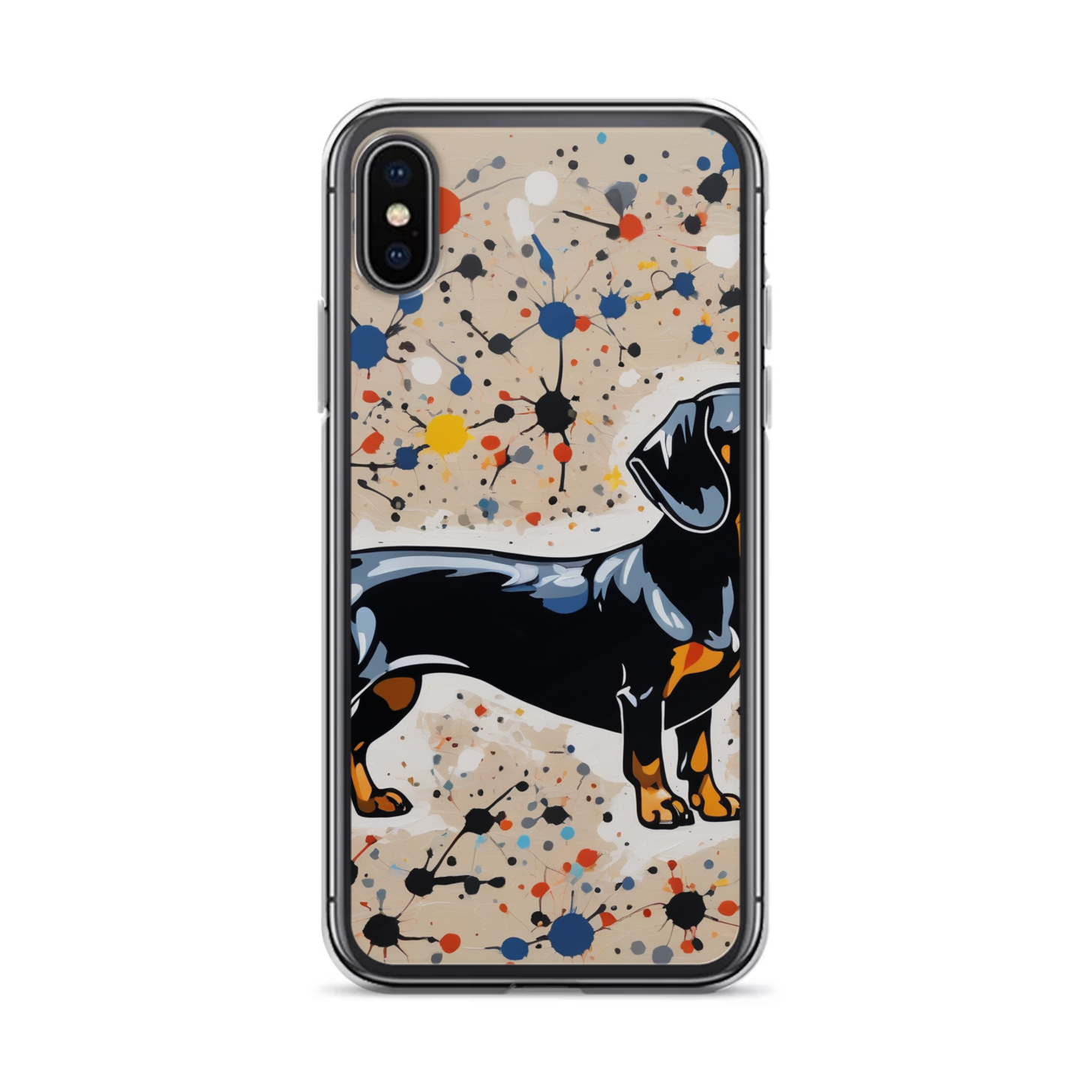 PugMug Custom Black Dachshund iPhone Case