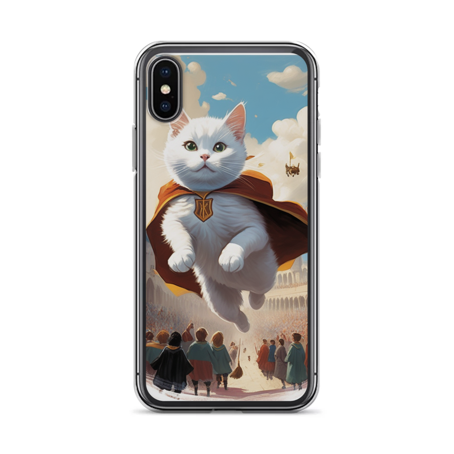 PugMug Custom White Companion Cat iPhone Case