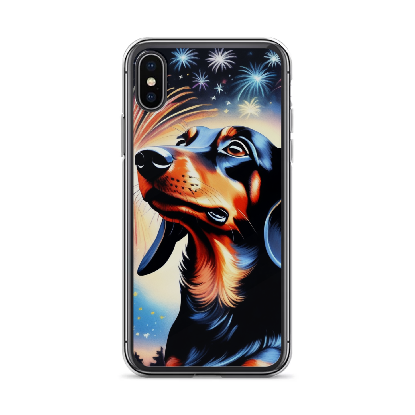 PugMug Custom Black Dachshund iPhone Case