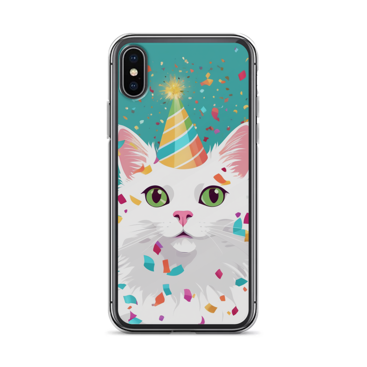 PugMug Custom White Companion Cat iPhone Case