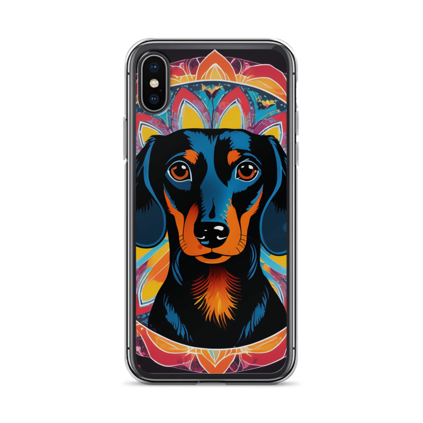 PugMug Custom Black Dachshund iPhone Case