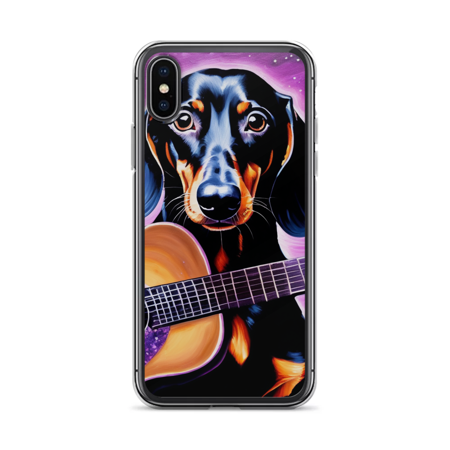 PugMug Custom Black Dachshund iPhone Case