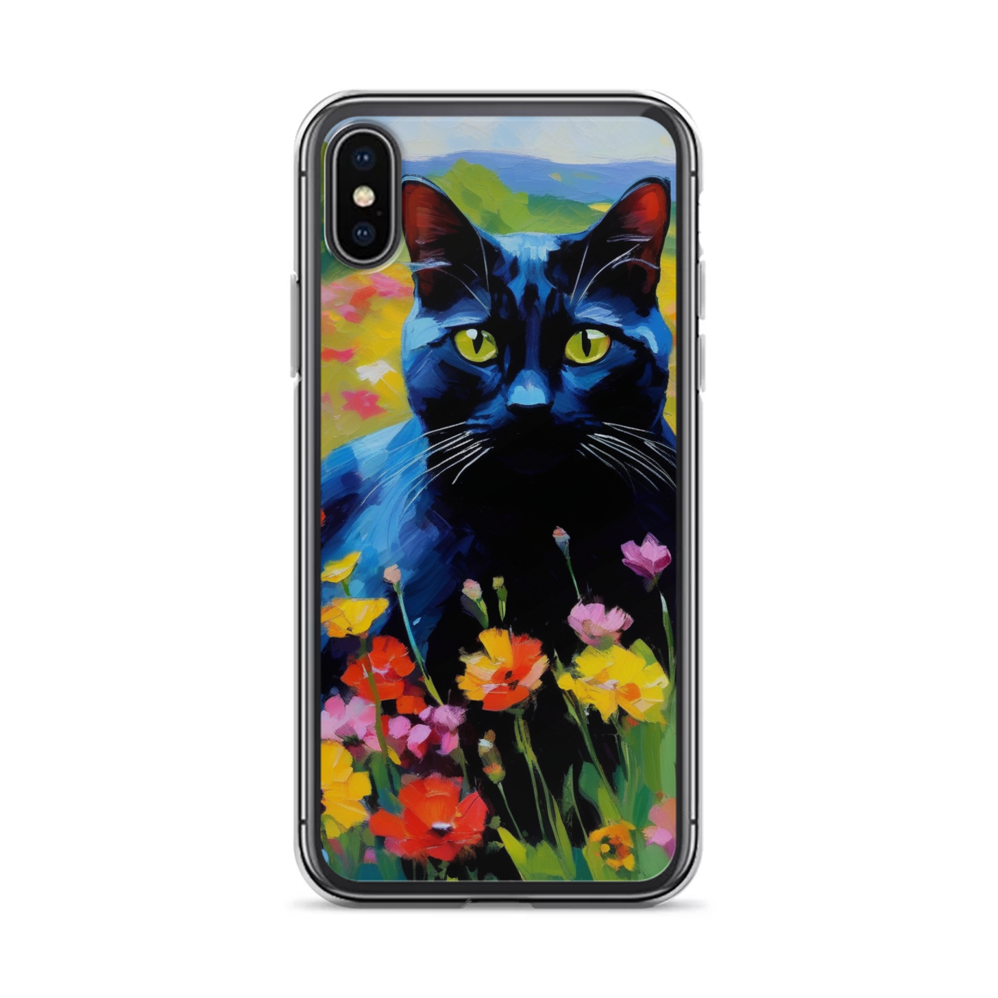 PugMug Custom Black American Shorthair Cat iPhone Case