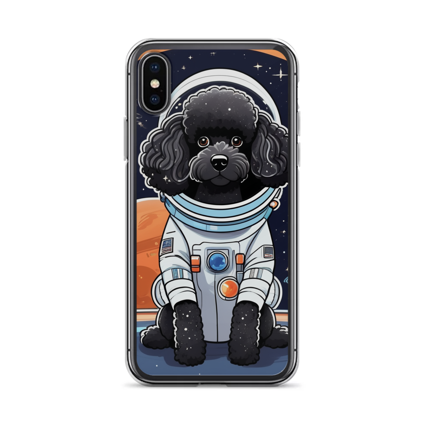 PugMug Custom Black Poodle iPhone Case