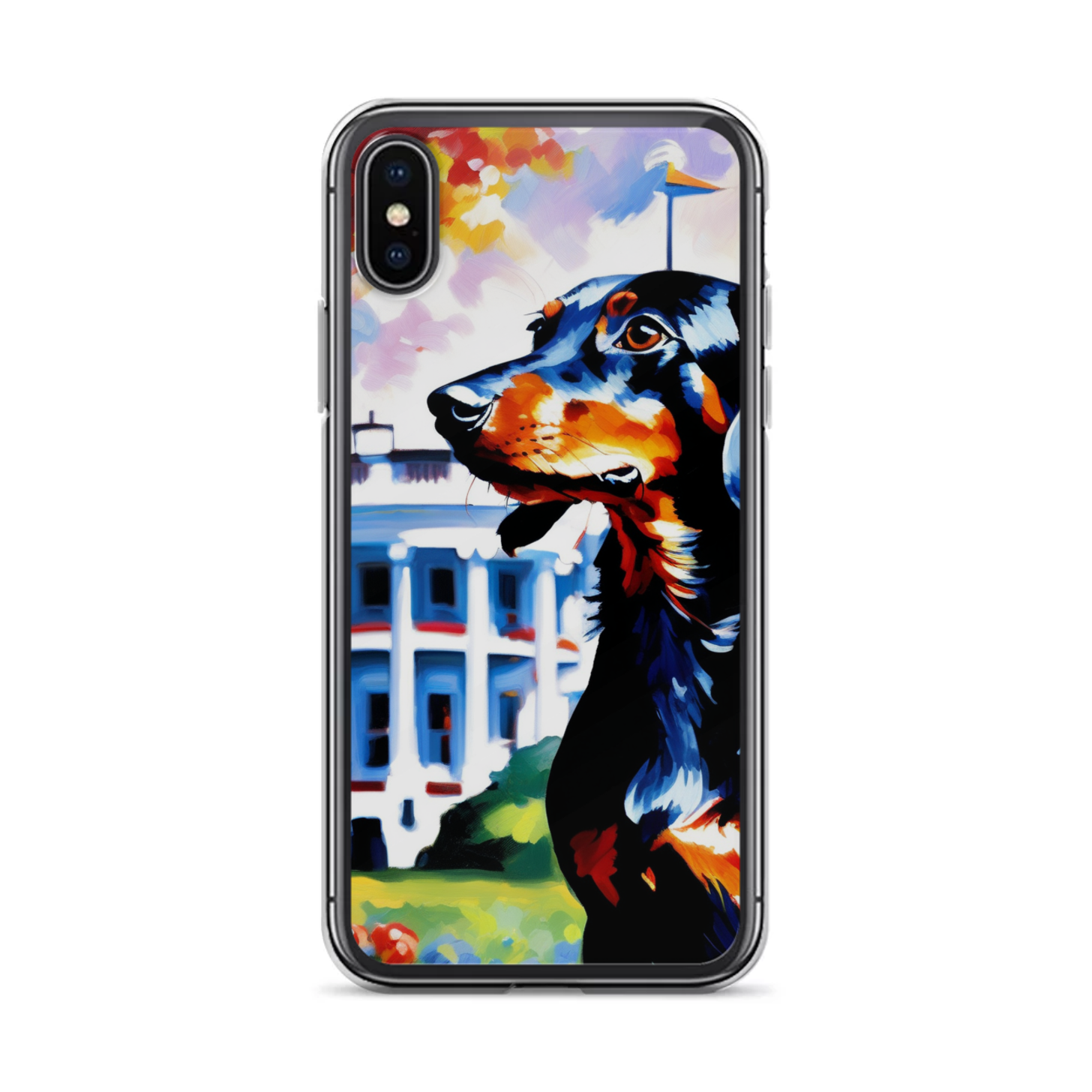 PugMug Custom Black Dachshund iPhone Case