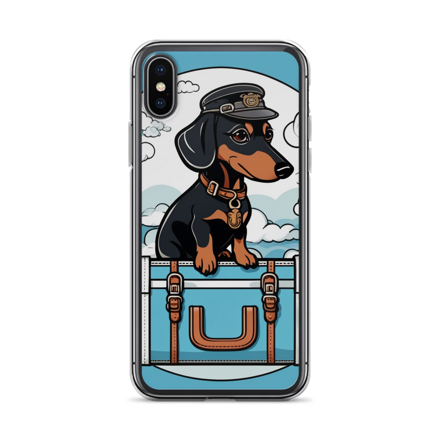 PugMug Custom Black Dachshund iPhone Case