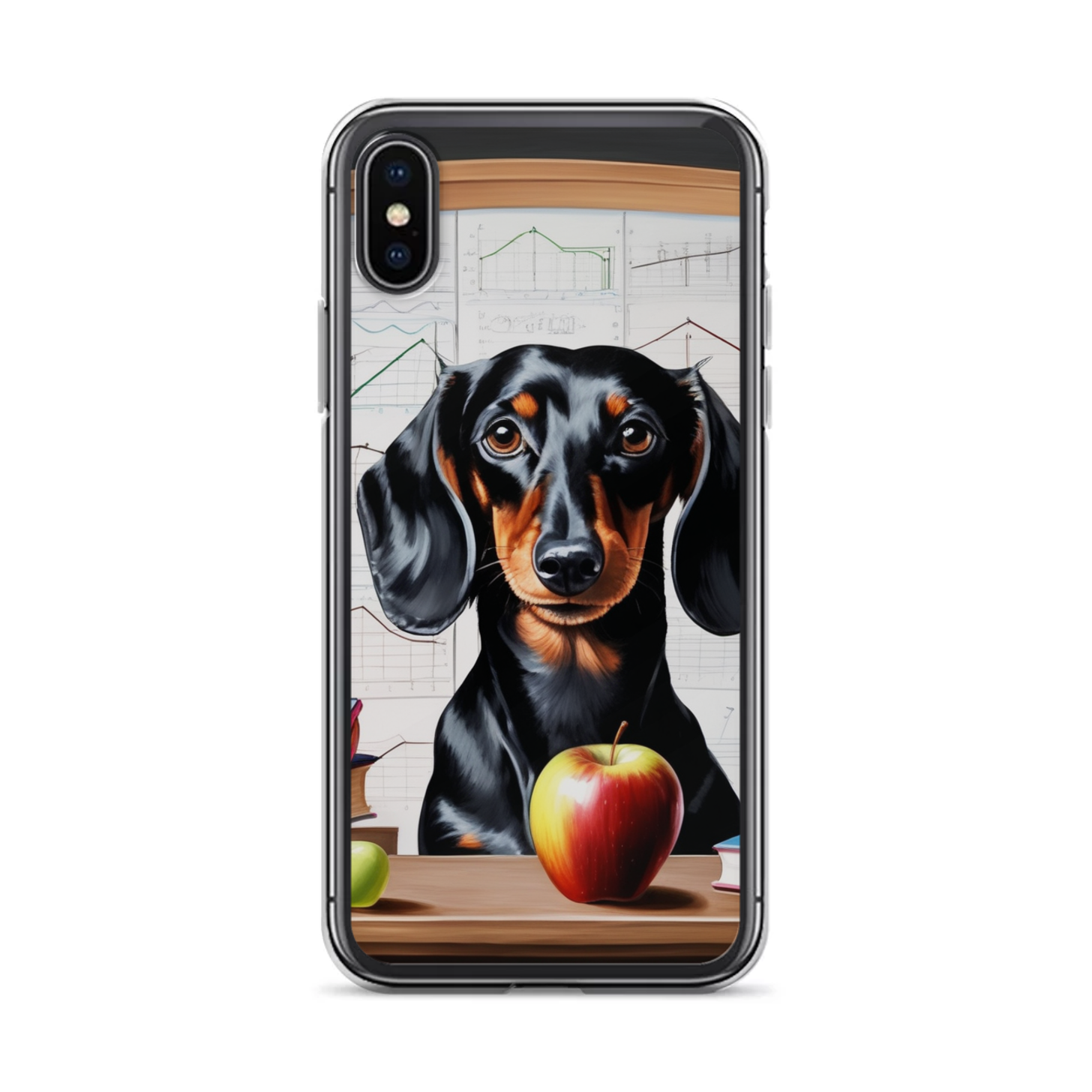 PugMug Custom Black Dachshund iPhone Case