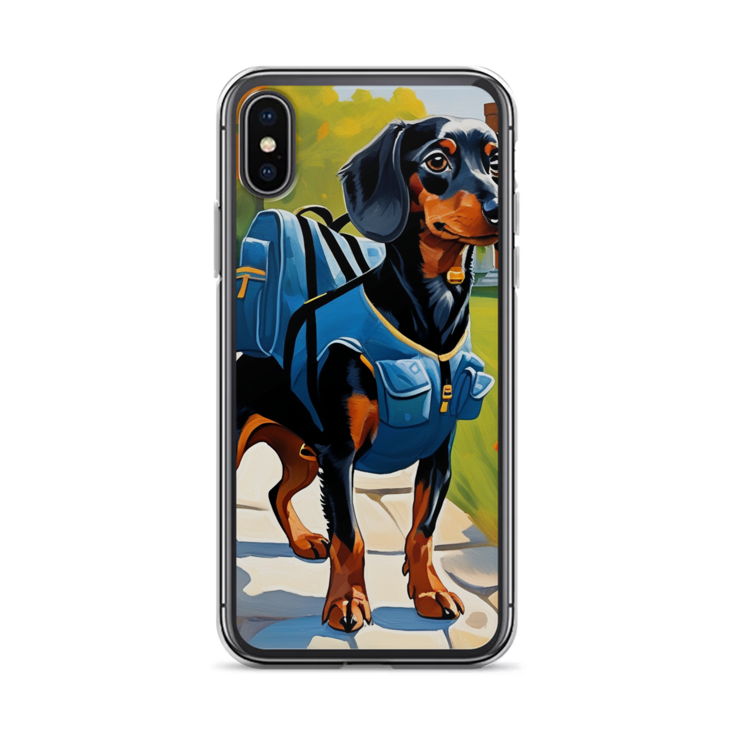 PugMug Custom Black Dachshund iPhone Case