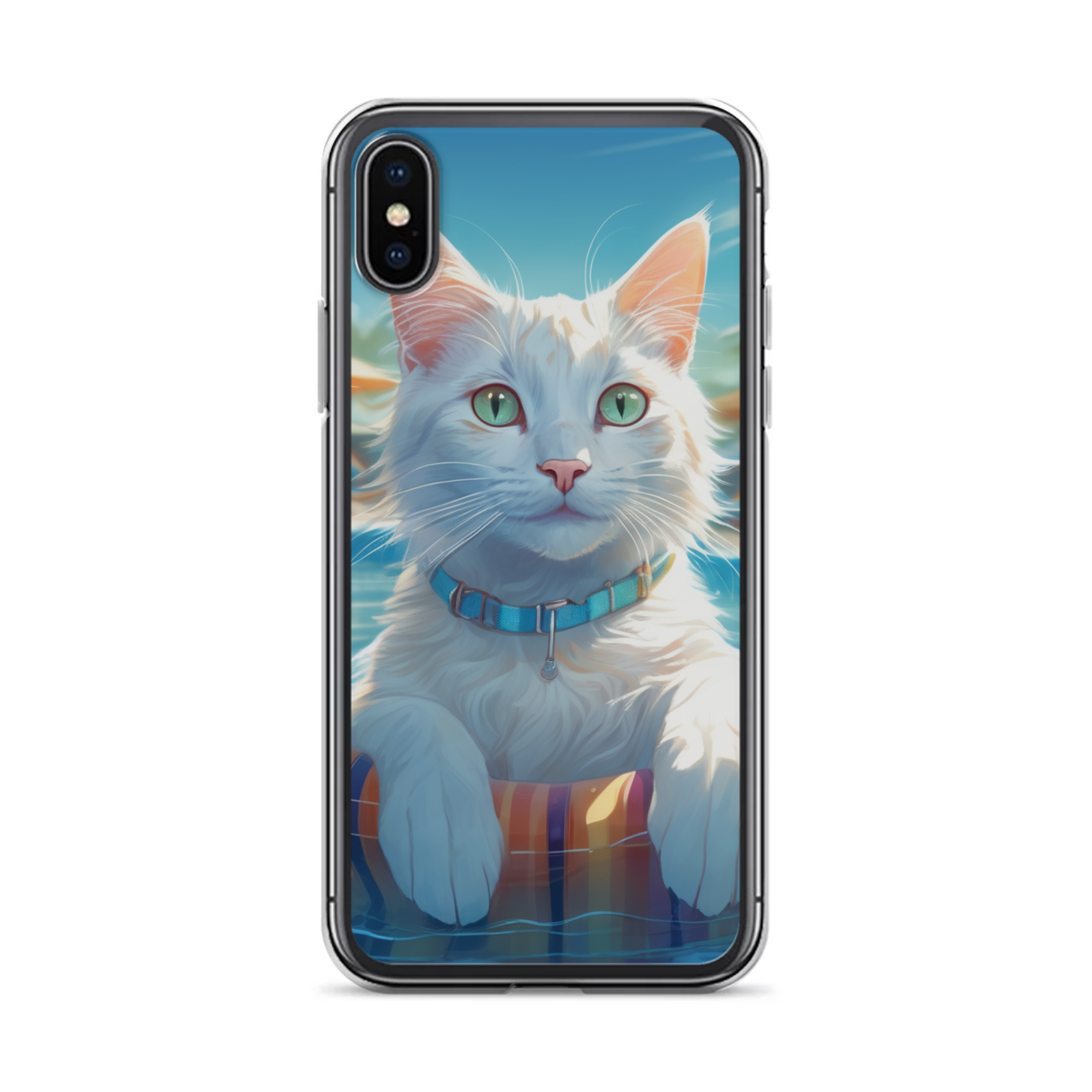 PugMug Custom White Companion Cat iPhone Case