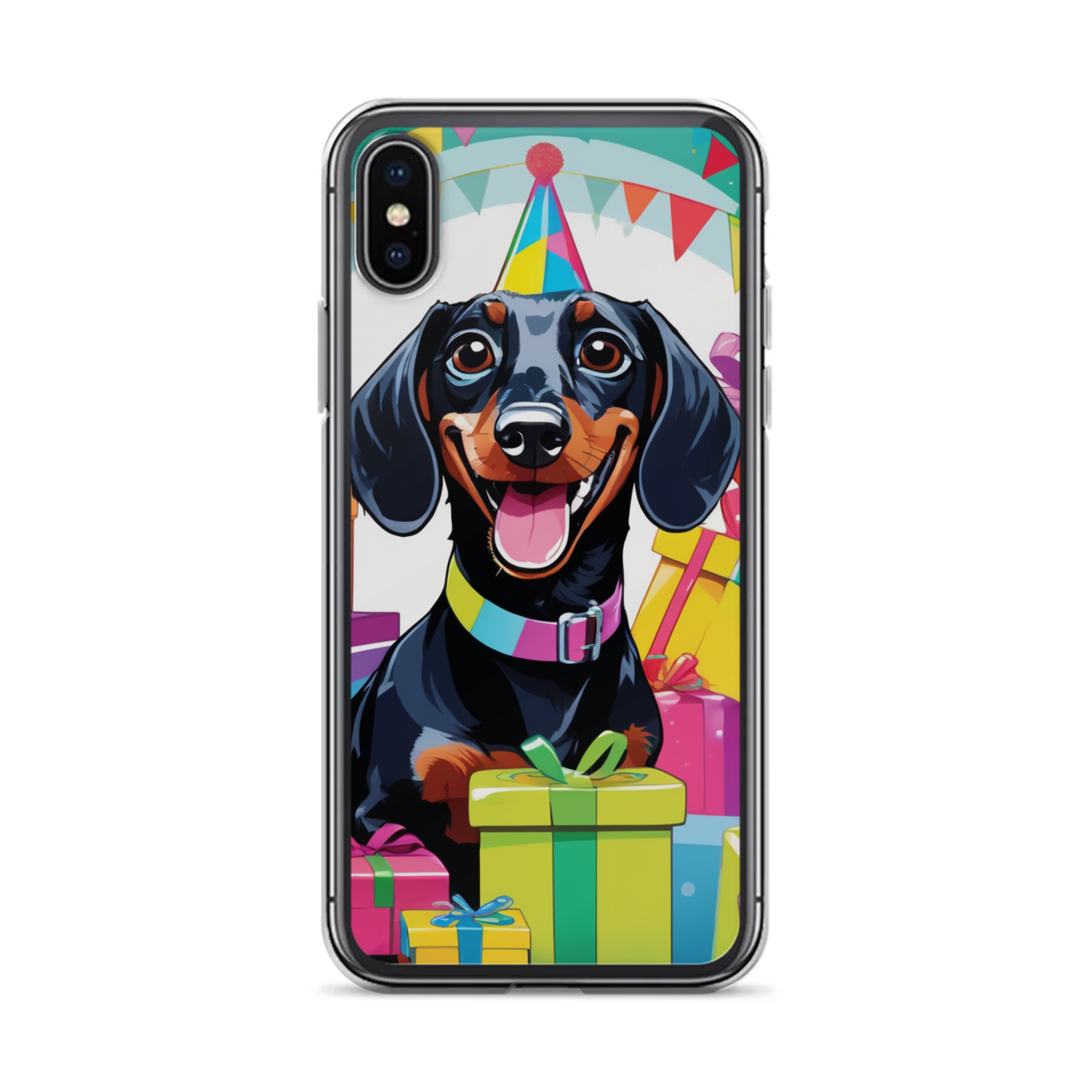 PugMug Custom Black Dachshund iPhone Case