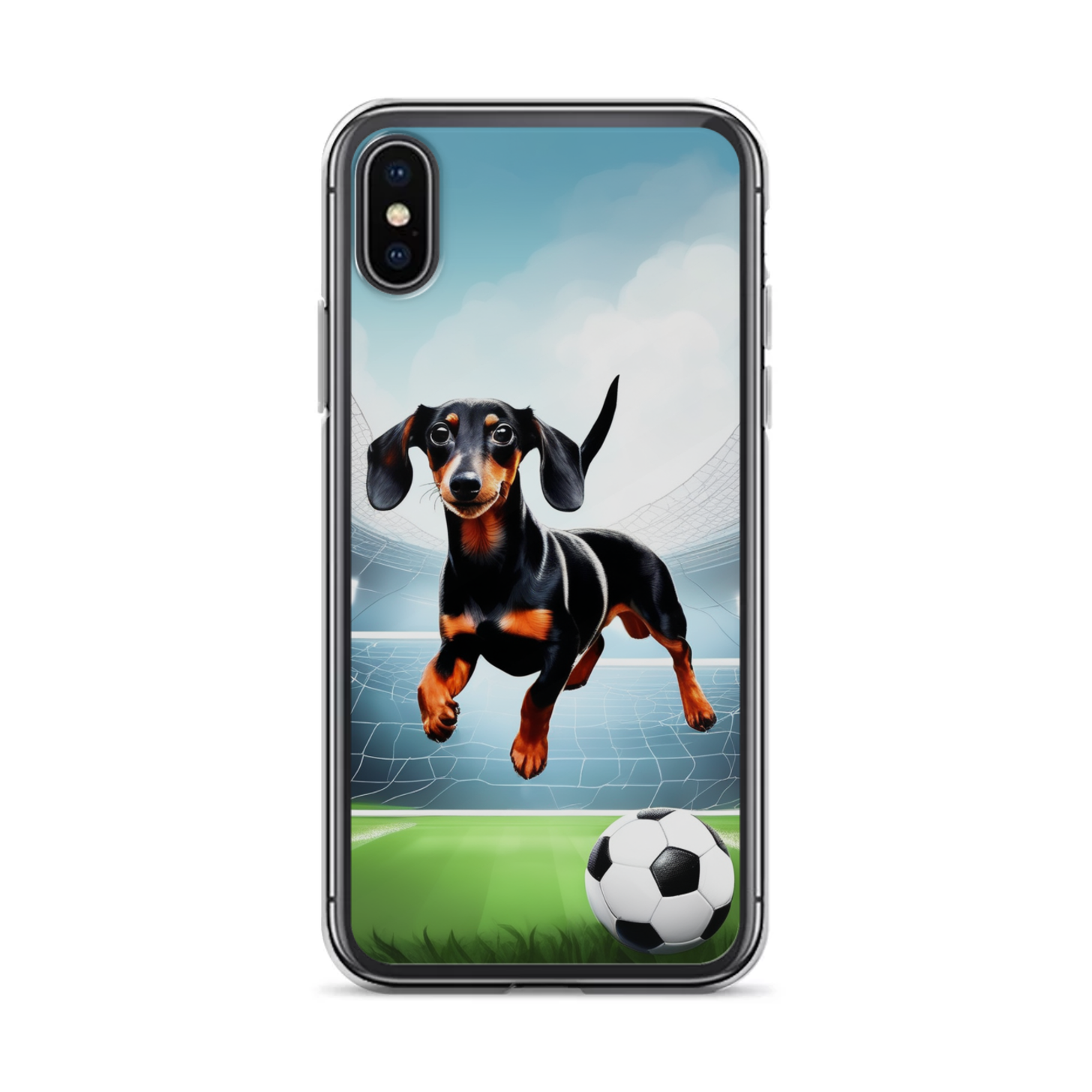 PugMug Custom Black Dachshund iPhone Case