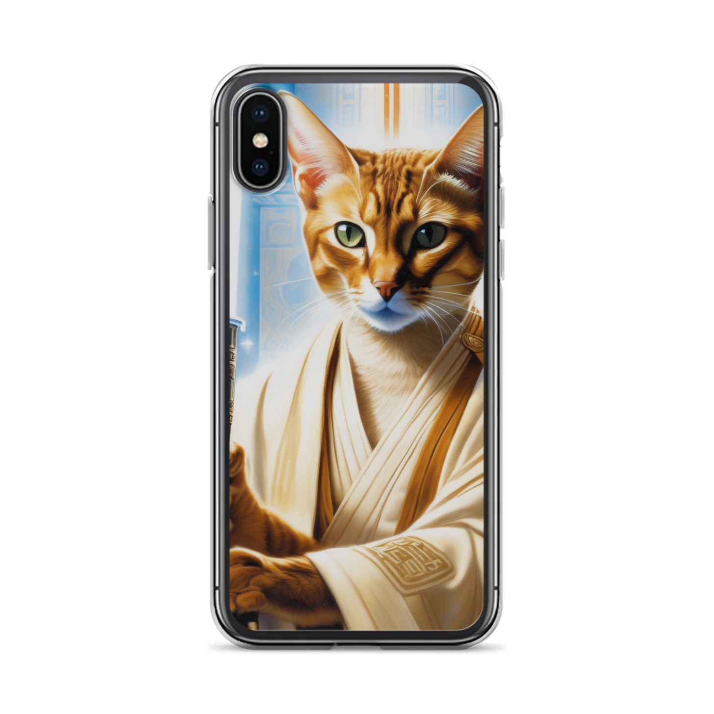 PugMug Custom White Abyssinian Cat iPhone Case