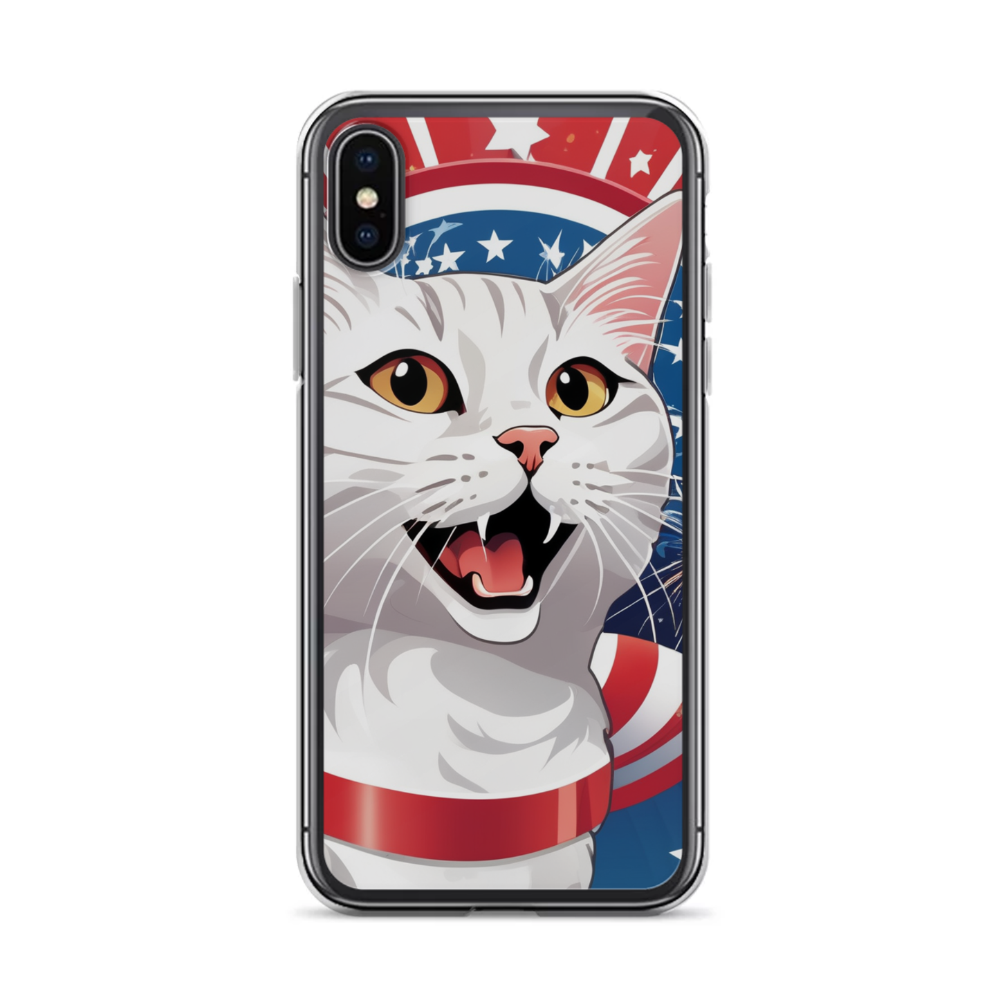 PugMug Custom White Companion Cat iPhone Case