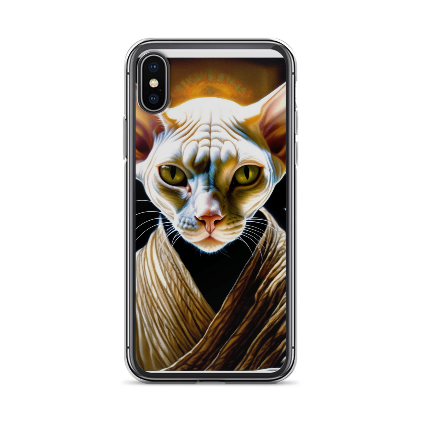 PugMug Custom White Sphynx Cat iPhone Case