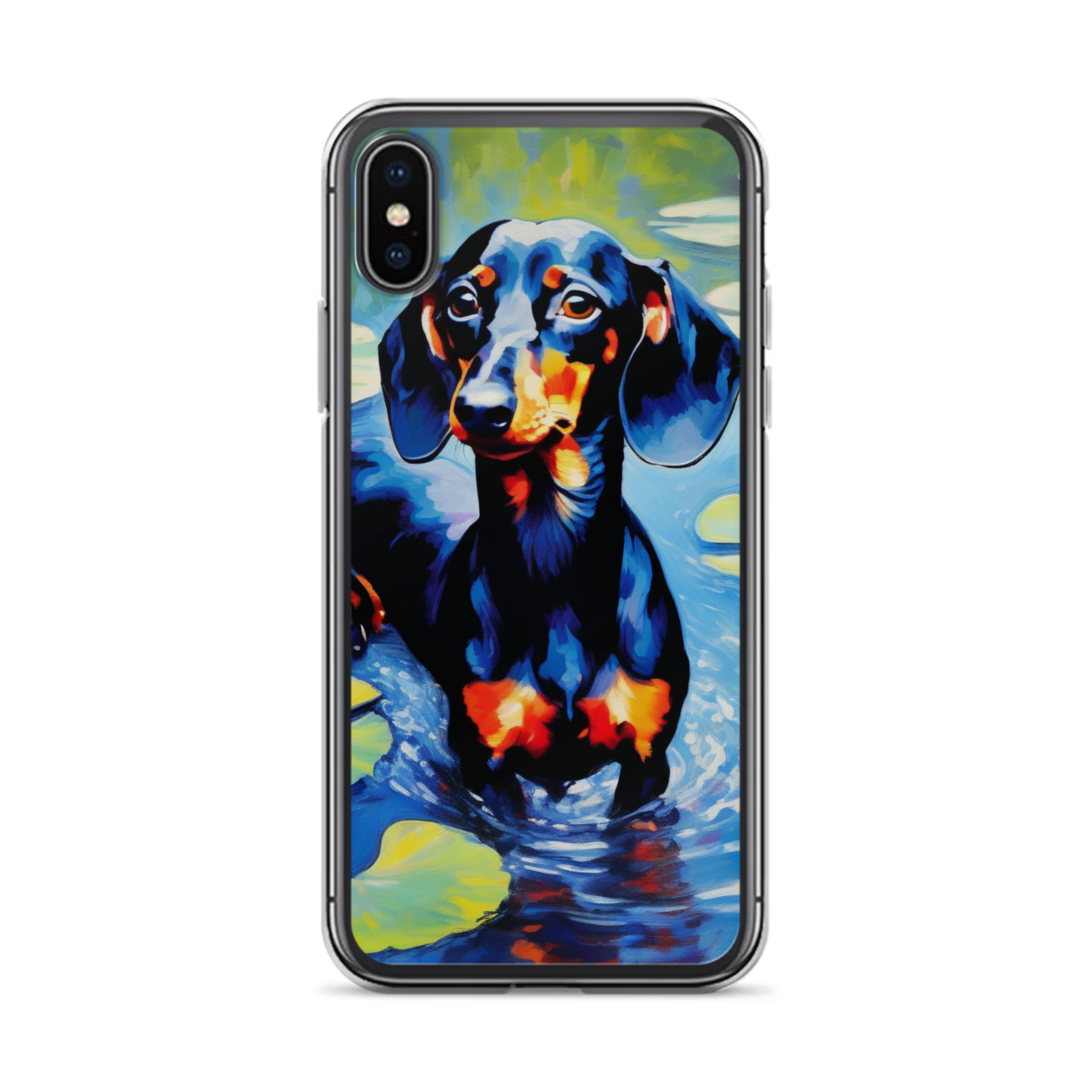 PugMug Custom Black Dachshund iPhone Case