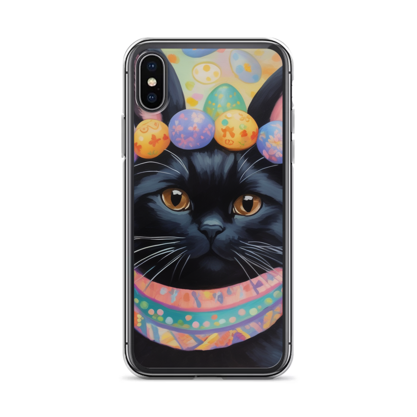 PugMug Custom Black Scottish Fold Cat iPhone Case