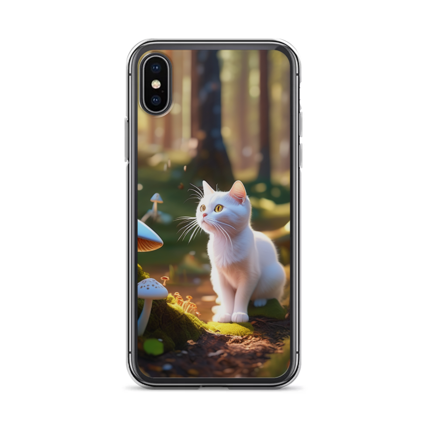 PugMug Custom White Companion Cat iPhone Case