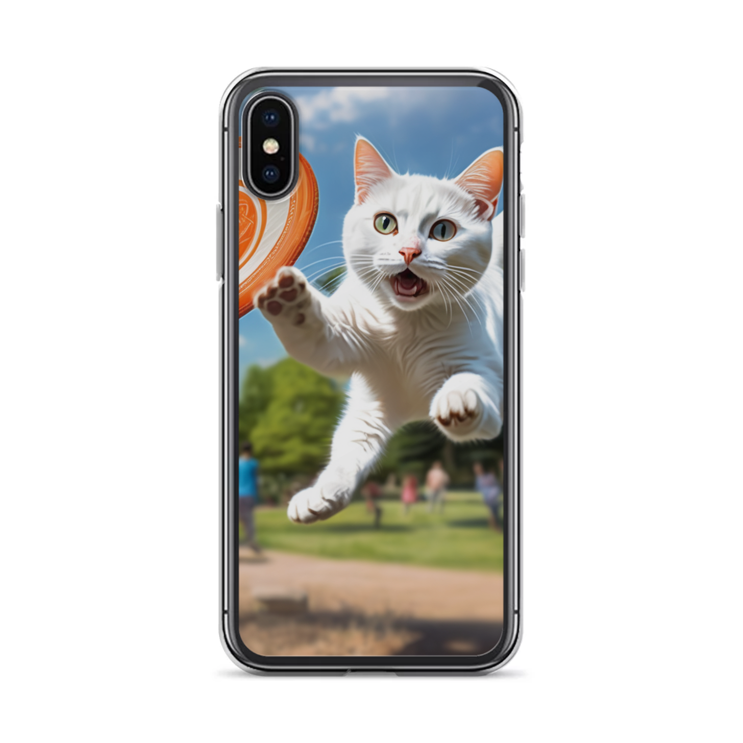 PugMug Custom White Companion Cat iPhone Case