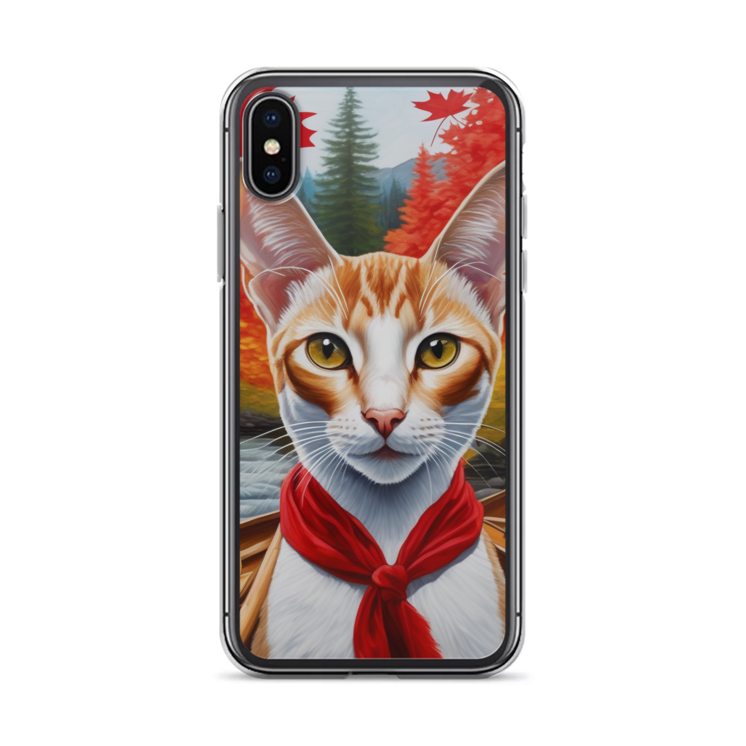 PugMug Custom White Abyssinian Cat iPhone Case