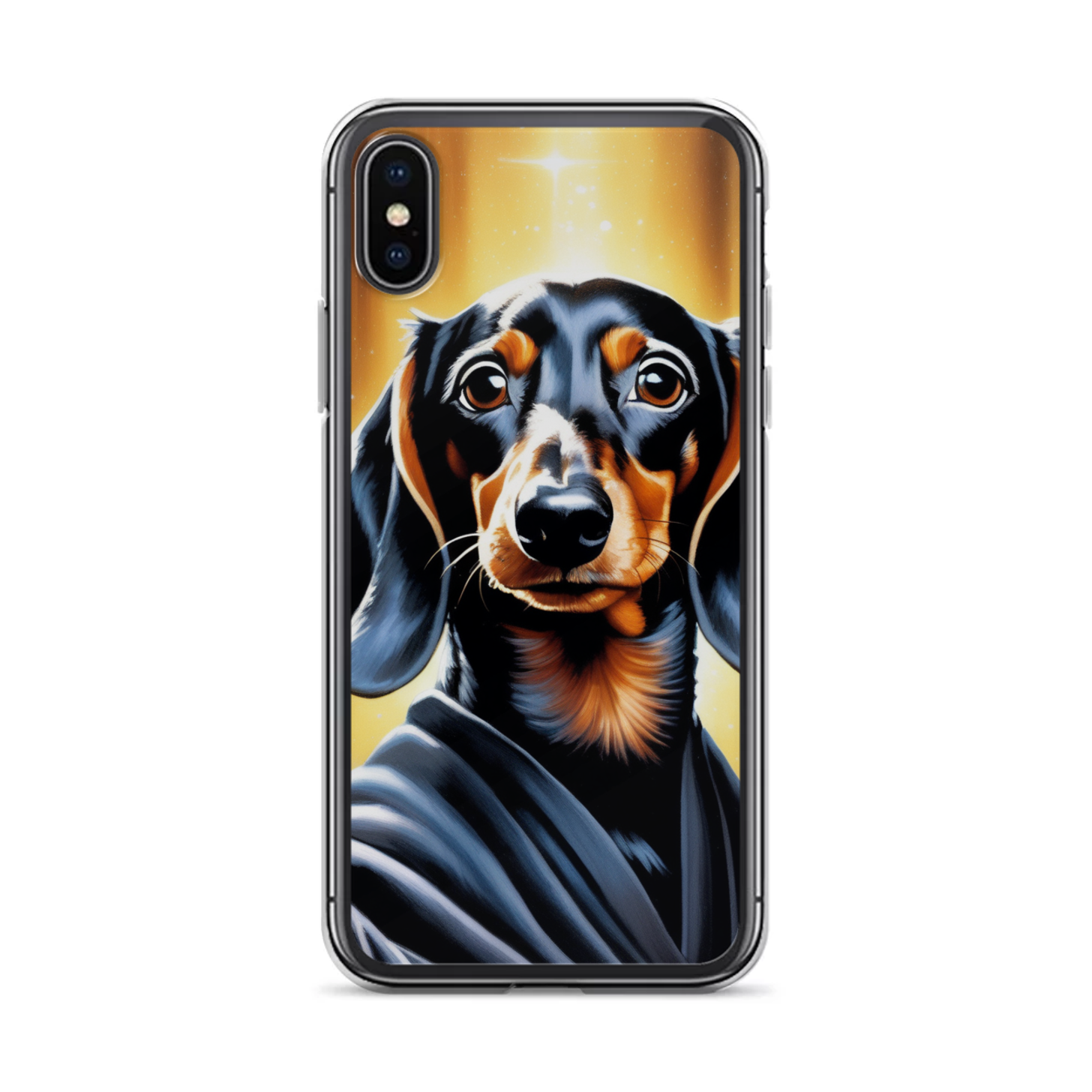 PugMug Custom Black Dachshund iPhone Case